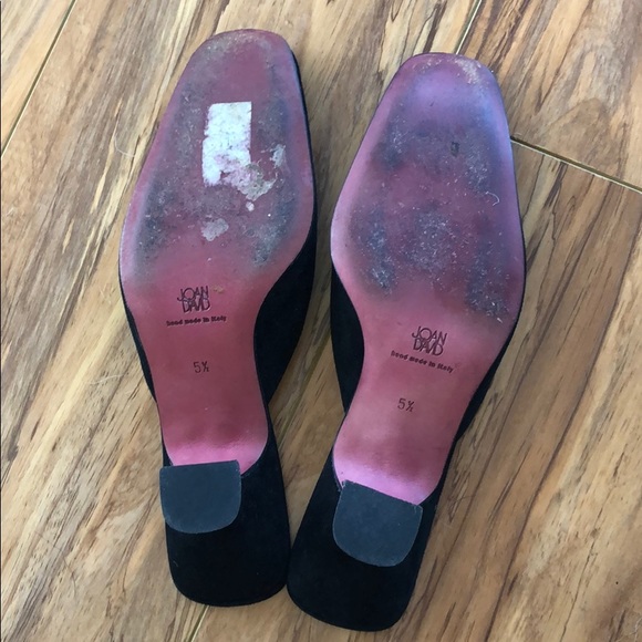 Joan & David vintage suede black heel - Picture 4 of 6